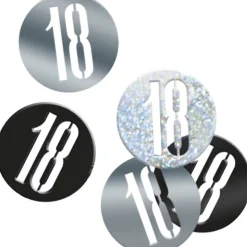 Tafelconfetti 18 Jaar Zwart 14gr