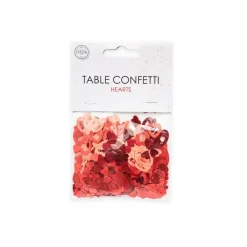 Tafelconfetti Open Hartjes Rood