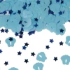 Tafelconfetti Voetjes Blauw 1cm 600st