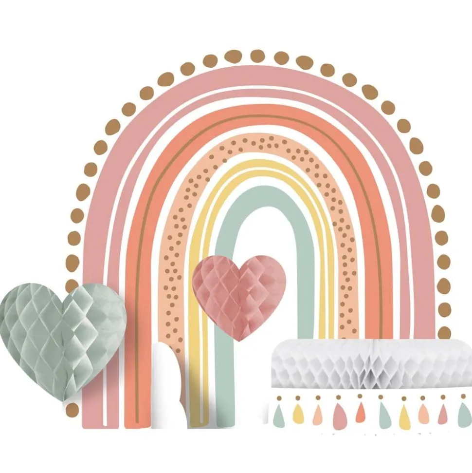 Tafeldecoratie Regenboog 23cm
