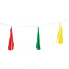 Tassel Guirlande Rood Geel groen 2,25m