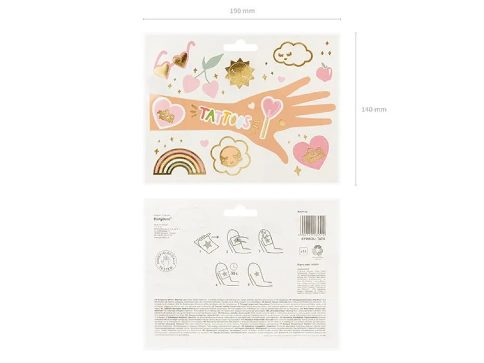 Tattoos Bloemen Mix 14st