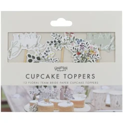 Team Bride Cupcake Toppers 12st