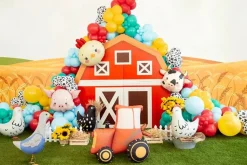 Tractor Folie Ballon Oranje Leeg 72cm