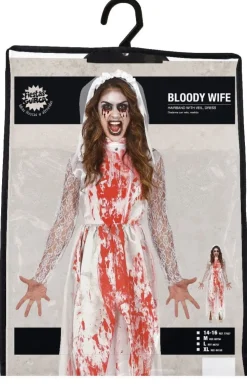 Trouwjurk Halloween Kostuum Dames Bebloed