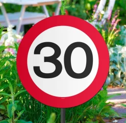 Tuinbord 30 Jaar Verkeersbord 52cm