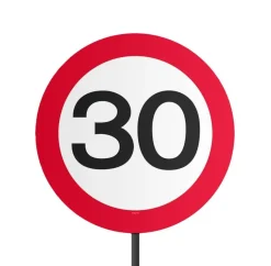 Tuinbord 30 Jaar Verkeersbord 52cm