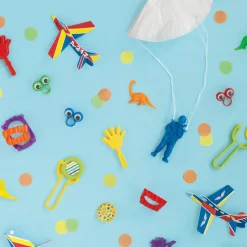Uitdeelcadeautjes Foam Vliegtuigjes 13cm 8st