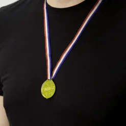 Uitdeelcadeautjes Medailles Goud 13cm 24st