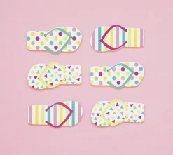 Uitdeelcadeautjes Notitieboekjes Slipper 11cm 12st