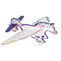 Uitdeelcadeautjes Unicorn Zweefvliegtuig 8st
