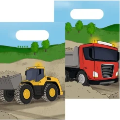 Uitdeelzakjes Bouw 8st