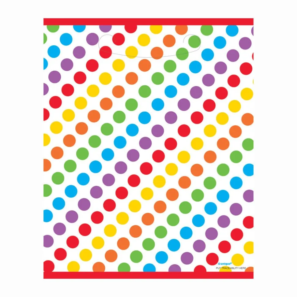 Uitdeelzakjes Confetti Regenboog 8st