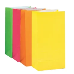 Uitdeelzakjes Neon 25cm 10st