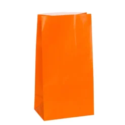 Uitdeelzakjes Oranje 25cm 12st