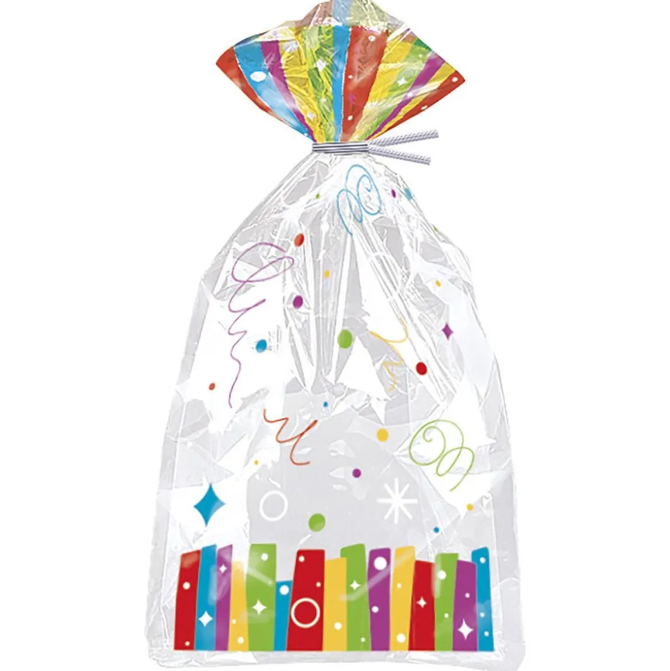 Uitdeelzakjes Regenboog Cellofaan 20st