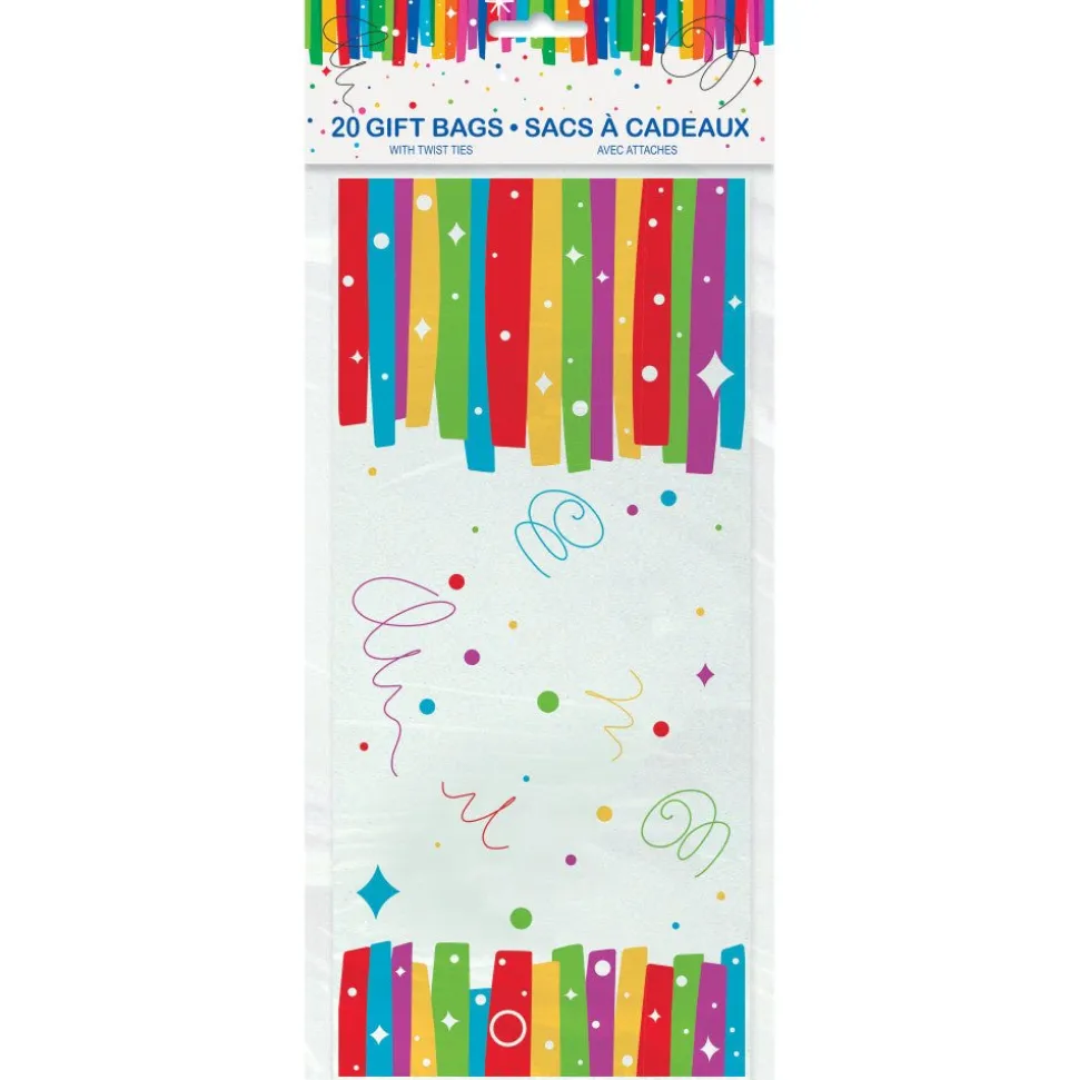 Uitdeelzakjes Regenboog Cellofaan 20st