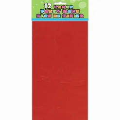Uitdeelzakjes Rood 25cm 12st