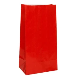 Uitdeelzakjes Rood 25cm 12st