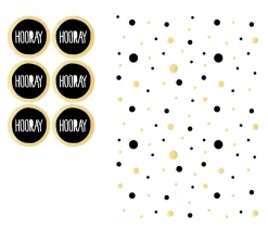 Uitdeelzakjes Stickervel 18,5cm 6st