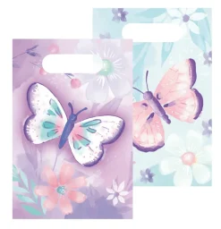 Uitdeelzakjes Vlinders 23cm 8st