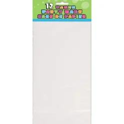 Uitdeelzakjes Wit 25cm 12st
