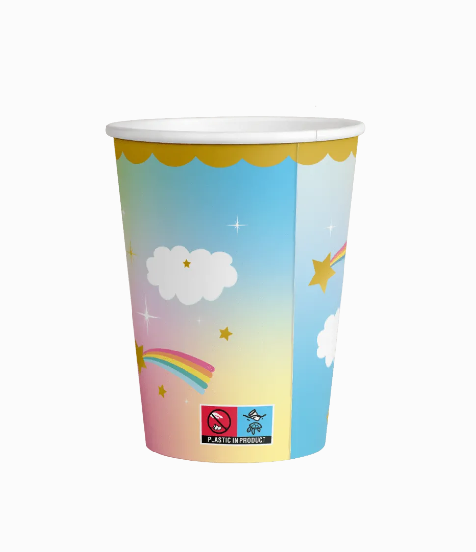 Unicorn Bekers 9cm 8st