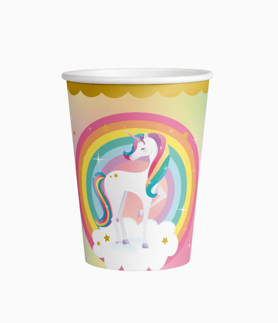 Unicorn Bekers 9cm 8st