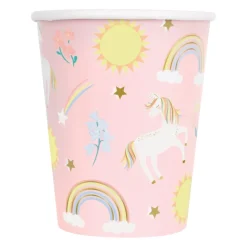 Unicorn Bekers Papier 266ml 8st
