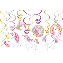 Unicorn Hangdecoratie 61cm 12st