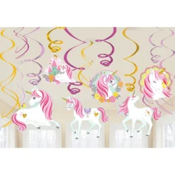 Unicorn Hangdecoratie 61cm 12st
