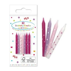Unicorn Kaarsen Met Houder 12st