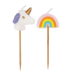 Unicorn Kaarsen Set 8cm 6st