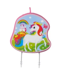Unicorn Kaars Gekleurd 9cm