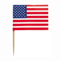 USA Vlagprikkers 6,5cm 30st