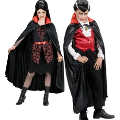 Vampier Cape Zwart Rood Kind