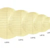 Vanille Creme Lampion Rond 20cm