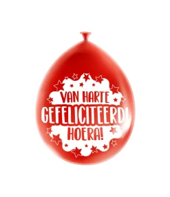 Verjaardag Ballonnen Van Harte Gefeliciteerd 30cm 8st