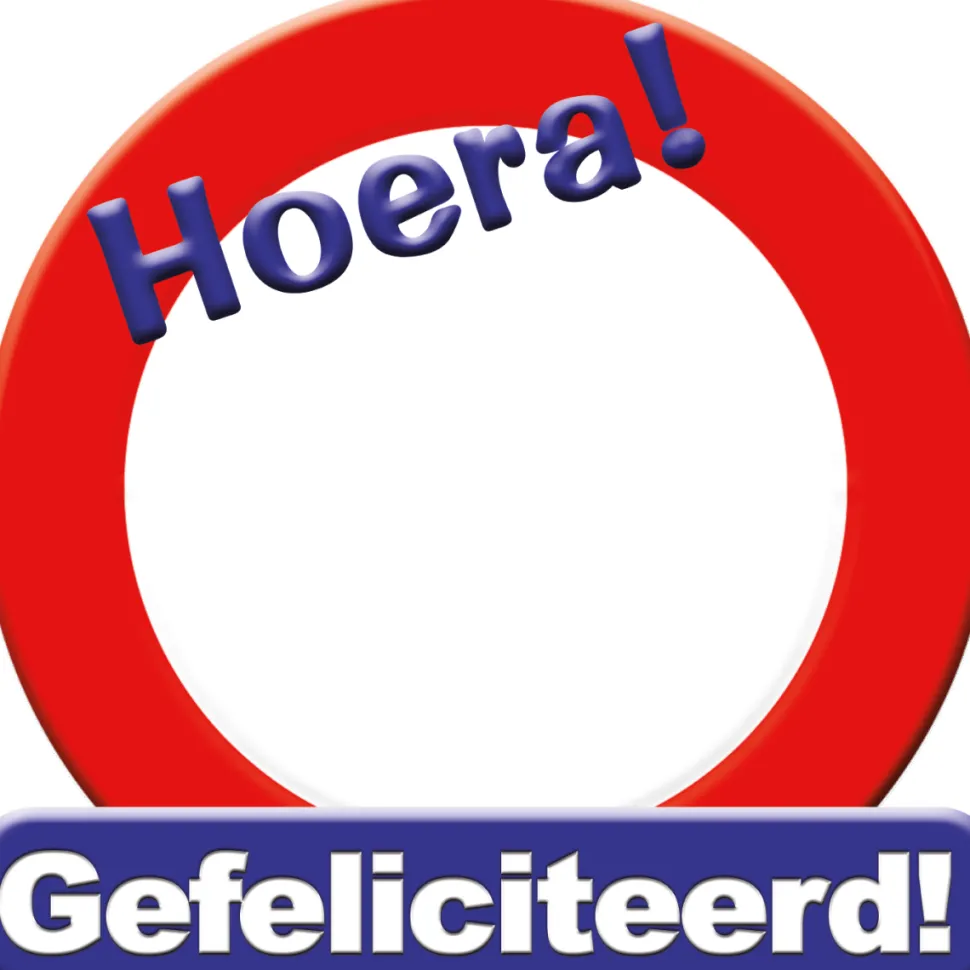 Verjaardag Deurbord Personaliseerbaar 50cm