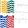 Verjaardag Kaarsen Gekleurd Set 7cm 24st