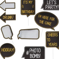 Verjaardag Photobooth Props 10st