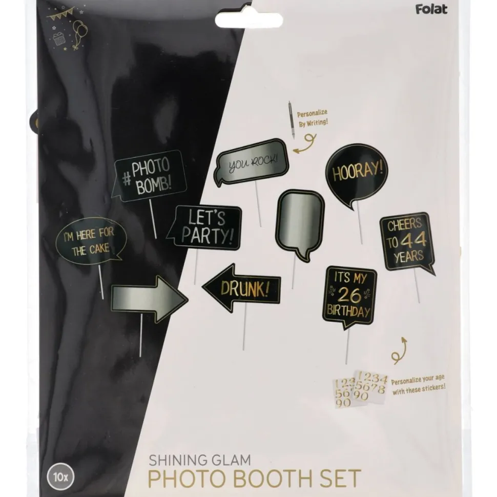 Verjaardag Photobooth Props 10st