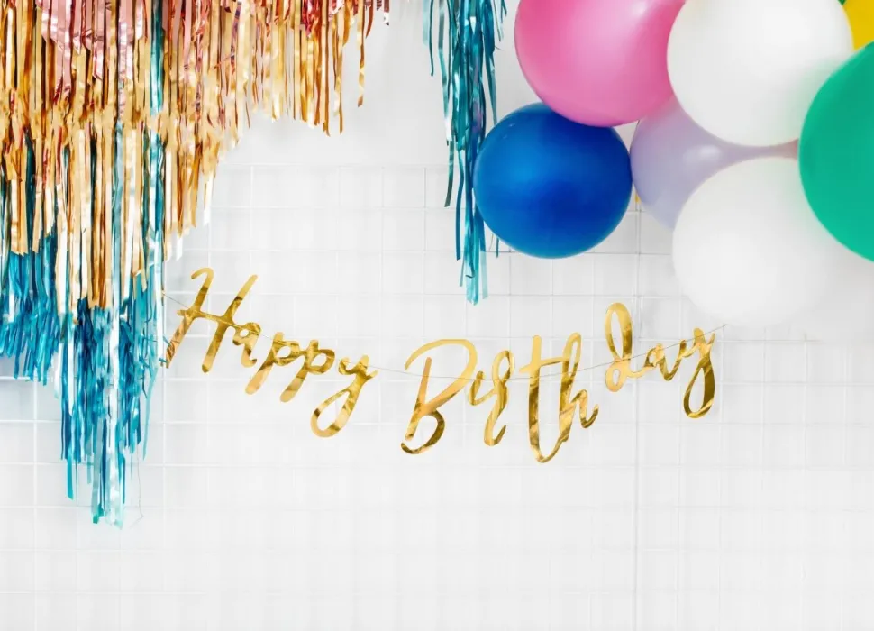 Verjaardag Slinger Happy Birthday Goud 62cm