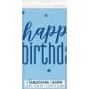 Verjaardag Tafelkleed Happy Birthday Blauw 2,13m