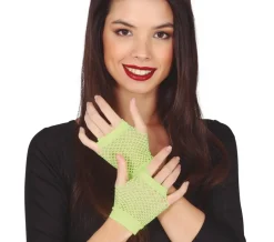 Visnet Handschoenen Limoen Groen 11cm