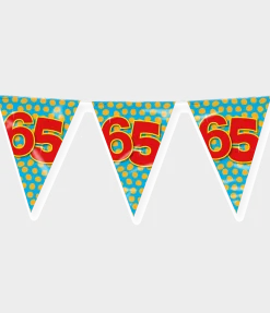 Vlaggenlijn 65 Jaar Gekleurd 10m