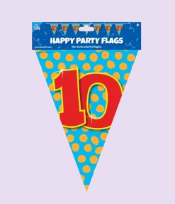 Vlaggenlijn 10 Jaar Gekleurd 10m