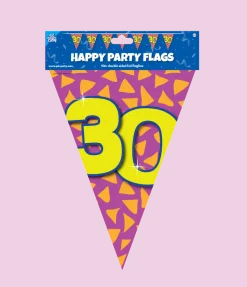 Vlaggenlijn 30 Jaar Gekleurd 10m
