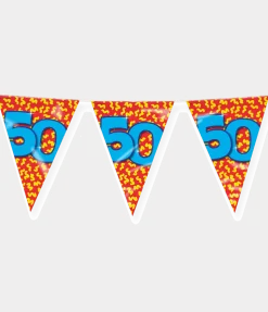 Vlaggenlijn 50 Jaar Gekleurd 10m