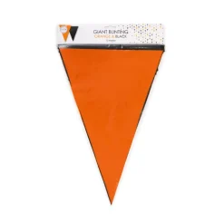 Vlaggenlijn Oranje/Zwart Groot 45cm